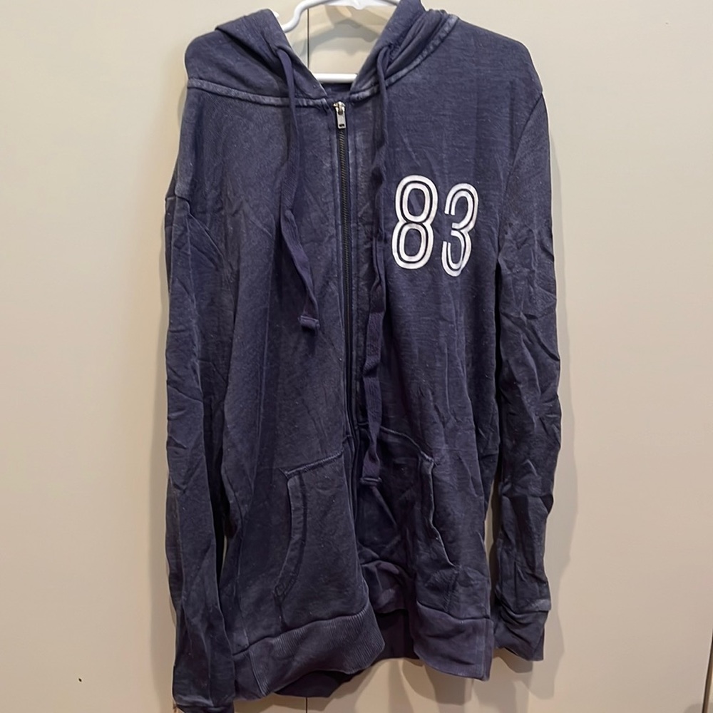 Womens navy blue zip-up hoodie. Size XS